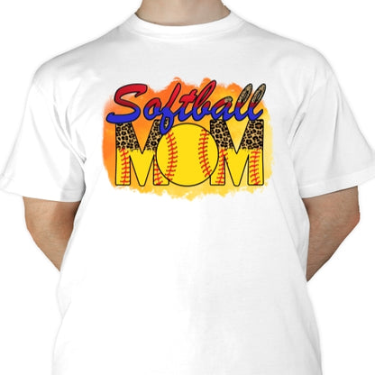 Softball Mama Leopard Sublimation