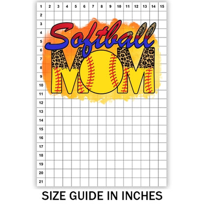 Softball Mama Leopard Sublimation