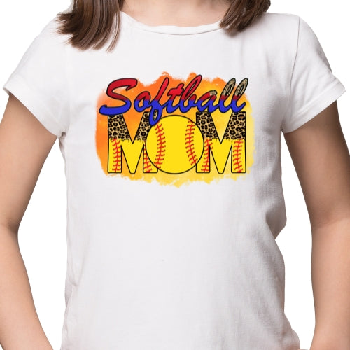 Softball Mama Leopard Sublimation