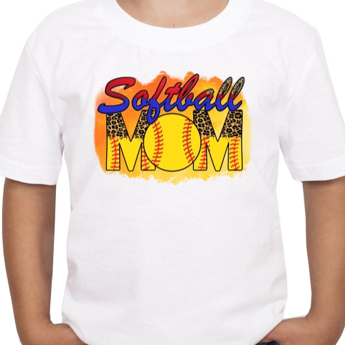 Softball Mama Leopard Sublimation