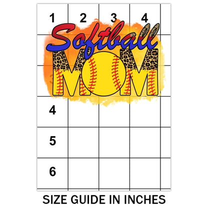 Softball Mama Leopard Sublimation