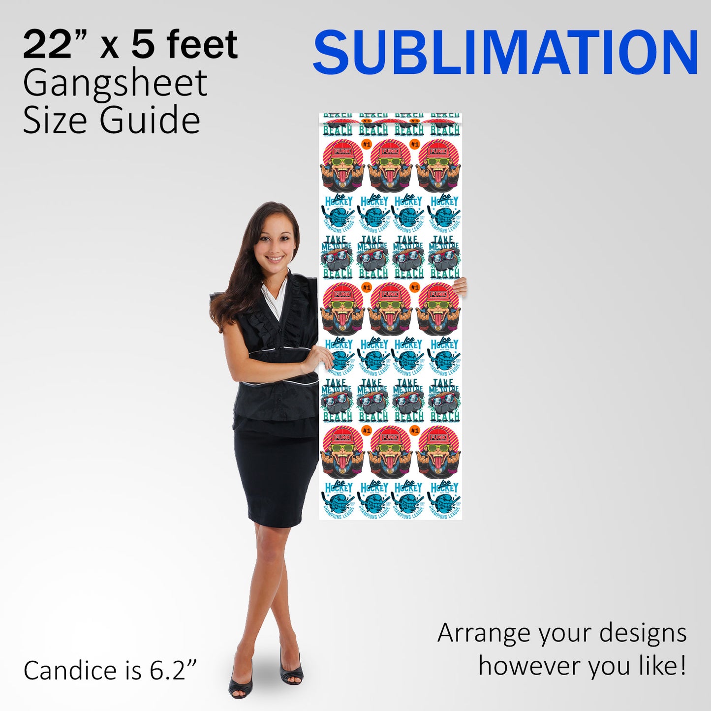 Sublimation Gang Sheet Roll Builder