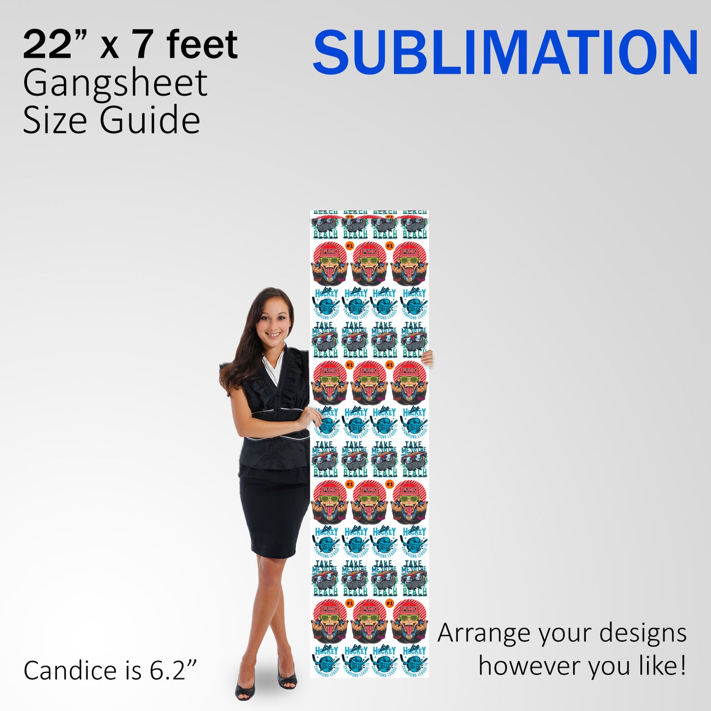 Sublimation Gang Sheet Roll Builder